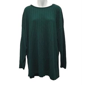 JACQUE & Koko Crew Neck Green Sweater, Size 22/24